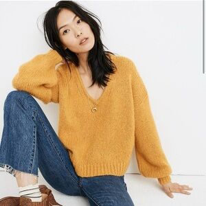 MADEWELL Mustard Balloon Sleeve
Sweater 2X